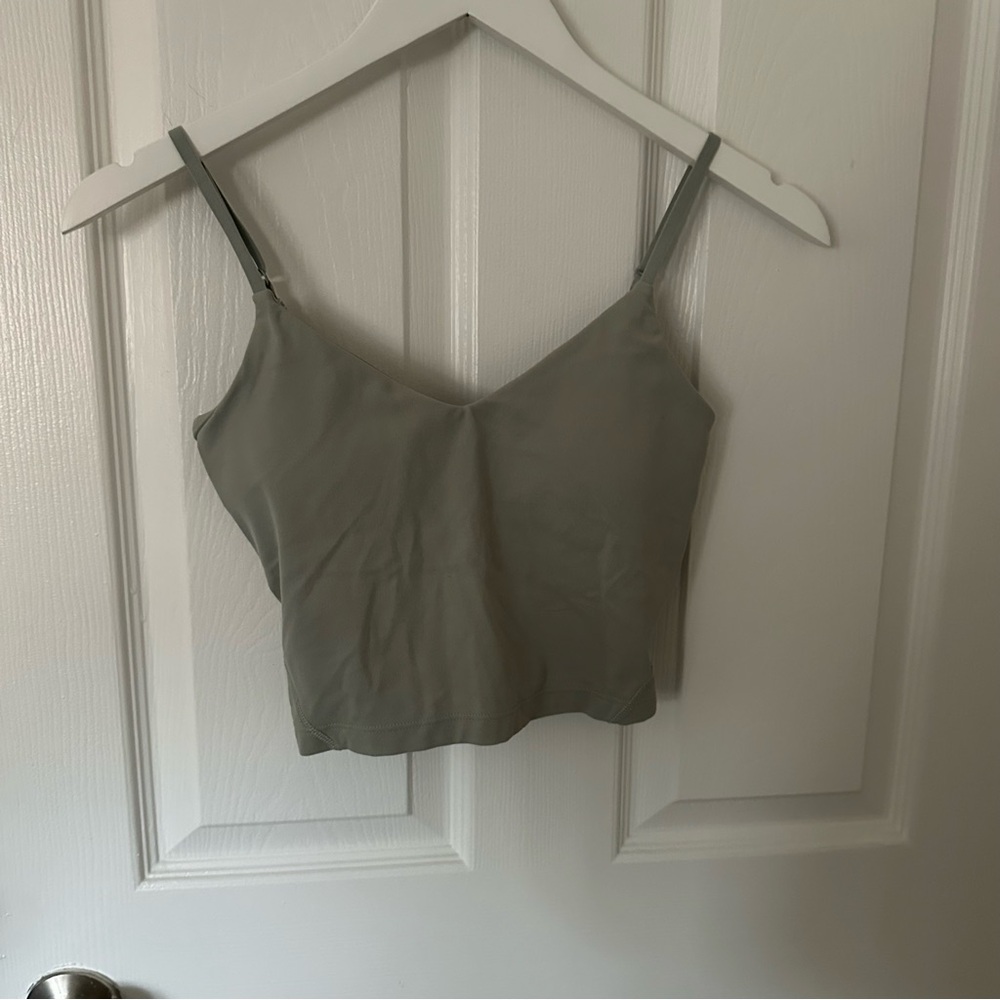 Lululemon Align Cropped Cami Tank in Jade Grey - Picture 3 of 9